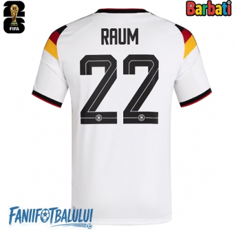 Germania David Raum #22 Tricou Fotbal Replică Mondial 2026 Barbati Acasa